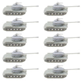 10PCS Resin Model IS-2 World War II Tank 1/2000 700 400 350 Scale Model Battle Tank Crawler Vehicle DIY Toys Collection Parts