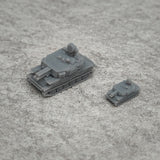 5PCS 1/700 1/350 Scale ZCU-23-4 Model Armored Tank Length 9.6mm/19.3mm Resin Assembly Toys Vehicle for Personal Collection Display