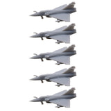 5PCS French Mirage 2000 Fighter Jet Plane with Landing Gear Opening Wing 1/2000 700 400 350 Scale Resin Model Fighting Airplane