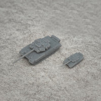 5PCS 1/350 1/700 Scale T90A Model Tank Resin Assembly Main Battle Tank Combat Vehicle Length 29.5mm/14.7mm DIY Toys Display