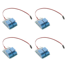 Load image into Gallery viewer, 4PCS Model Airplane PWM Relay Switch Module Maximum 10A Current Power-on Protection Function Support 5V-12V Receiver for FPV RC Drone
