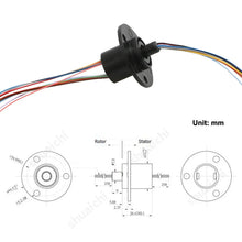 Load image into Gallery viewer, 1PCS Highspeed Ball Gimbal Conductive Slipring Outer Dia 22mm 12CH 2A Collector Ring 360 degree Rotation Connector Joint
