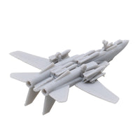 5PCS F-14 Fighter Aeroplane 1/2000 1/700 1/400 1/350 Resin Shipboard Aircraft Model Carrier Borne Machine Length 8mm 27mm 47.2mm 54mm