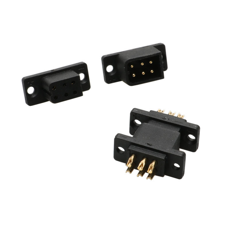 2Pairs JY6P Male Female Plug Brushless Motor Servo Quick Release Connector for RC Fixed-wing Airplane