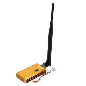 1Set DC 12V 1.2G 2W Wireless Video Audio Digital Transmitter with Antenna Aerial Photography Transmission for RC FPV Drone