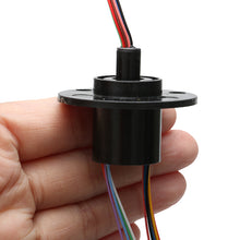Load image into Gallery viewer, 1PCS Highspeed Ball Gimbal Conductive Slipring Outer Dia 22mm 12CH 2A Collector Ring 360 degree Rotation Connector Joint
