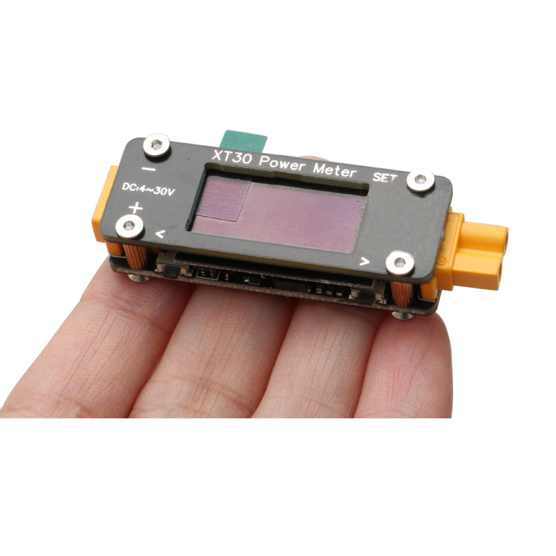 1PCS XT30 Power Meter  1mA-32A Galvanometer Module Current Voltage Display  RC Model Airplane