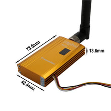 Load image into Gallery viewer, 1Set DC 12V 1.2G 2W Wireless Video Audio Digital Transmitter with Antenna Aerial Photography Transmission for RC FPV Drone
