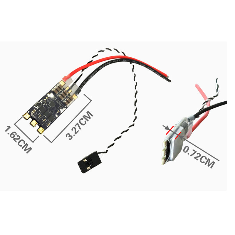 1PCS RC Boat Model 30A Dual-way Brushless ESC 3-6S 12-24V for ROV Underwater Thruster Motor Driven Bidirectional Speed Controller Module