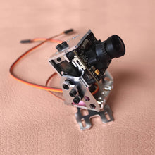 Load image into Gallery viewer, 1Set Programmable Robot Dual Axle Servo Air Unit Camera PTZ Mounting Base Head Tracker Gimbal Bracket for RC Airplane Drone Part
