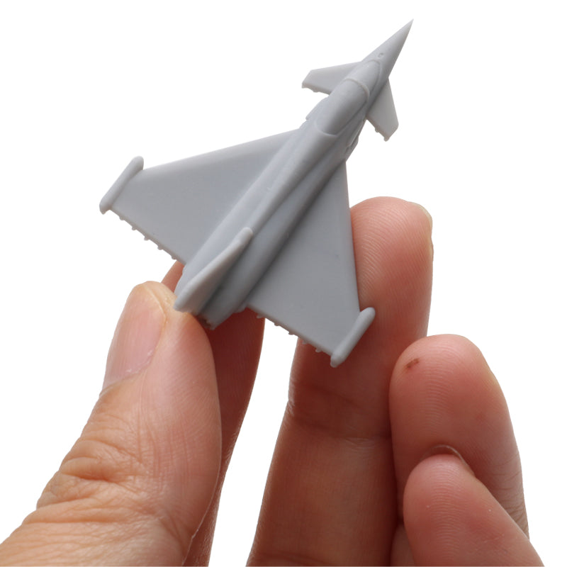 5PCS DIY Resin Model Toys Typhoon EF-2000 Fighter Aeroplane with Landing Gear Opening Wing 1/2000 700 400 350 Scale Battle-plane