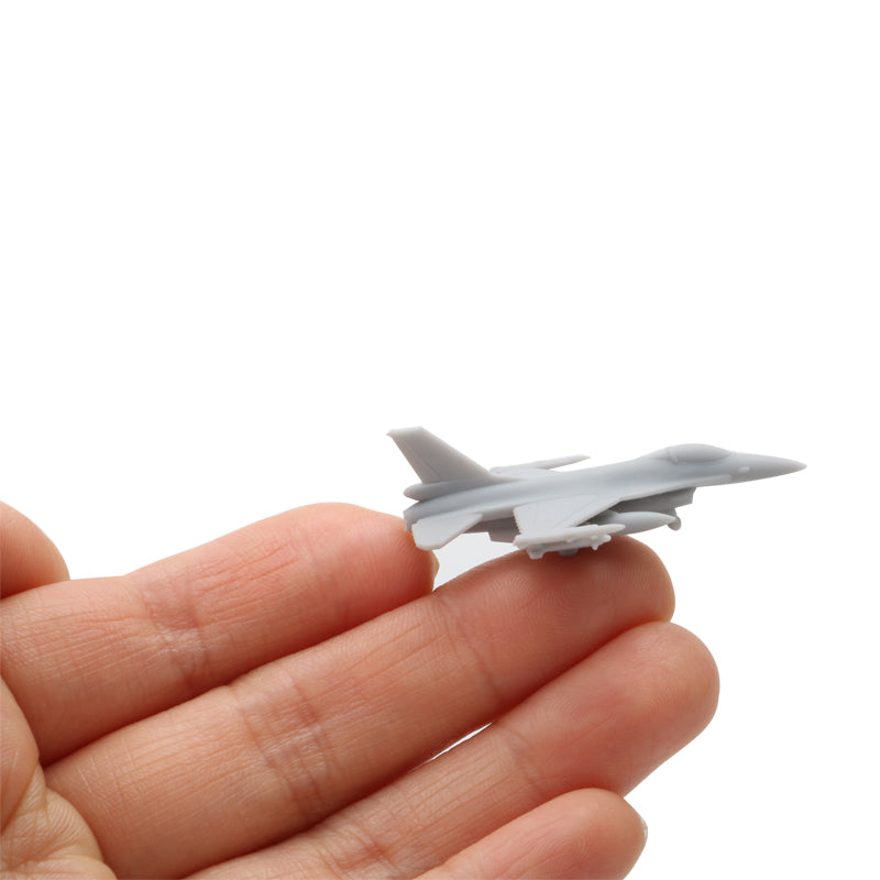 5PCS F-16C Fighting Falcon Resin Fighter Aircraft Battle-plane 1/2000 1/700 1/400 1/350 Length 6mm 21mm 42mm Mini Aeroplane Model