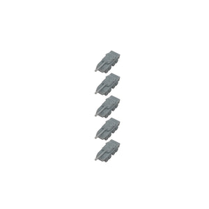 5PCS ZTL-11 Wheeled Assault Vehicle Length 28.9mm/14.4mm 1/350 1/700 Scale Armored Model Car Resin Assembly Toys Display Parts