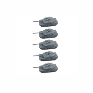 5PCS Abrams X Main Battle Tank 3D Print Resin Miniature Model 1/350 1/700 Scale Toys Tanks Vehicle