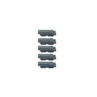 5PCS S300 Anti-aircraft Missile Resin Model Air Defense Missile Vehicle Length 36.5mm/18.3mm 1/350 1/700 Scale Toy Parts
