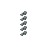 5PCS Ural 4320 Military Truck Model Length 20.8mm/10.4mm 1/350 1/700 Scale DIY Resin Display Toys Transport Vehicles