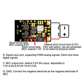 2-8S 65A AM32 ESC 32-bit Brushless Electronic Speed Controller 5.2V5A BEC w 14AWG Power Cable