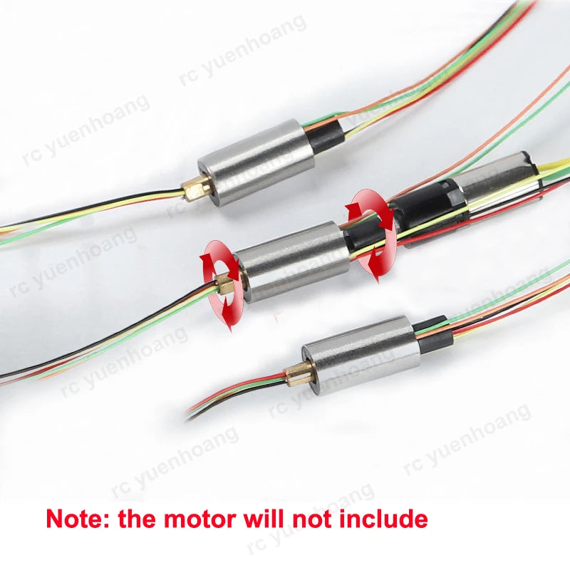 1PCS Dia 6mm Coupling Conductive Slipring 6CH 1A for RC Drone Gimbal/Robot/Lighting Unlimited Rotation Metal Slip Ring Joint