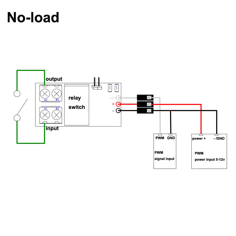 1PCS Input 5-12V PWM Signal Remote Control On-off DPDT Relay Switch Searchlights/Flashing Lights Controller Module