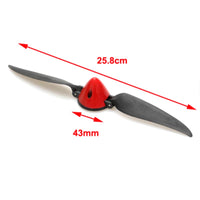 1060 Folding Propeller 25.8cm Prop with 4mm Hole for 742-3 759-3 ASW28 RC Airplane Glider