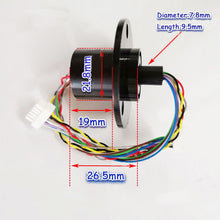 Load image into Gallery viewer, Slip Ring 10 Channel 2A 22mm 300RPM Conductive Joint
