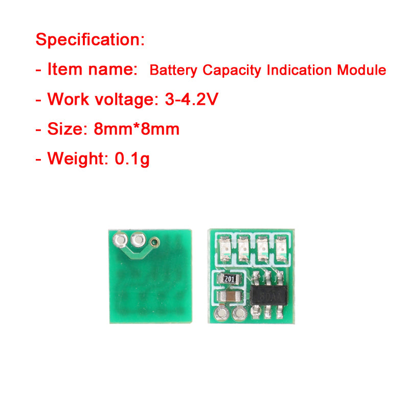 2pcs Mini Lipo Battery Capacity Indication Module for RC Model