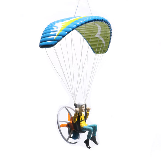 Paraglider Skydiver Model Ornament Decoration Parachute Paramotor Sports Gift Car Pendant