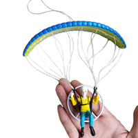Paraglider Skydiver Model Ornament Decoration Parachute Paramotor Sports Gift Car Pendant
