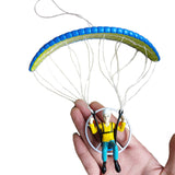 Paraglider Skydiver Model Ornament Decoration Parachute Paramotor Sports Gift Car Pendant