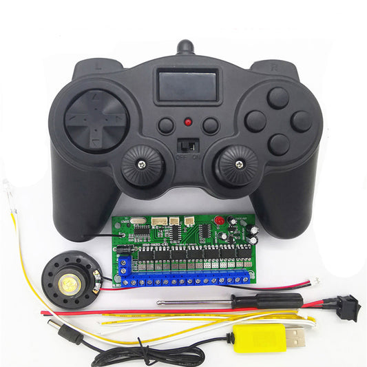 1set 16CH 2.4G Remote Controller 6-12V Receiver Board Wireless Kit for Excavator Car Model