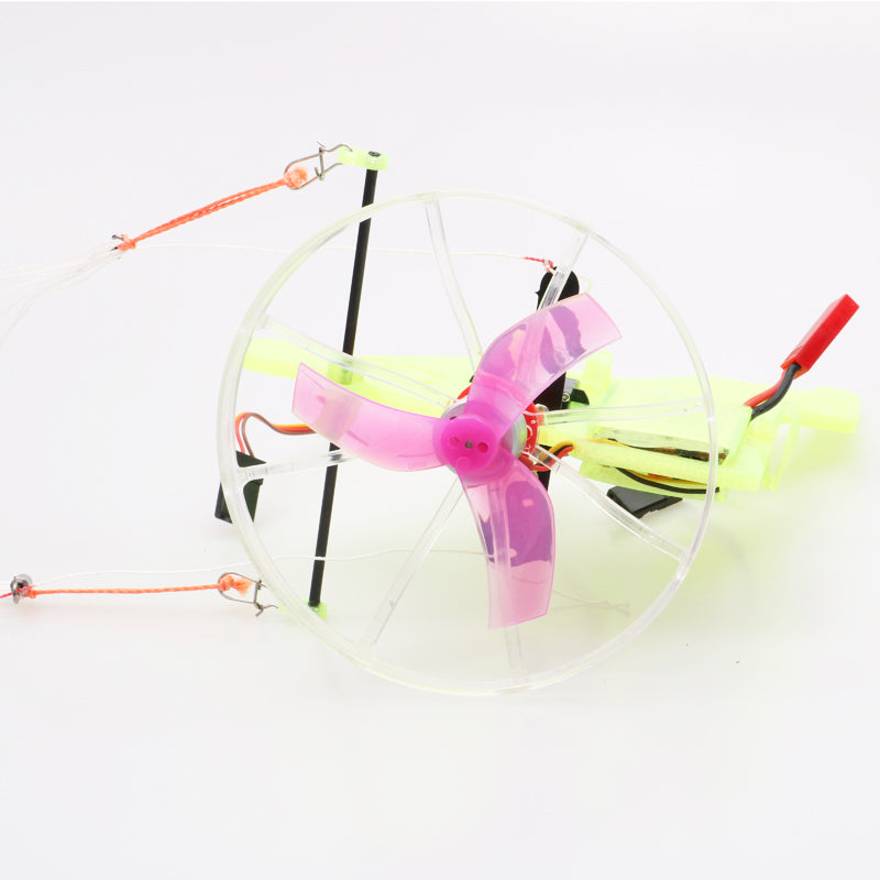 81cm Indoor Brushless Aerobatics Parachute Educational Toy RC Paramotor Electric Paraglider Kit