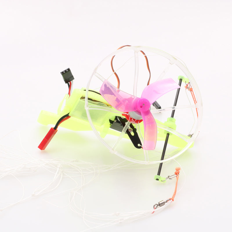 81cm Indoor Brushless Aerobatics Parachute Educational Toy RC Paramotor Electric Paraglider Kit